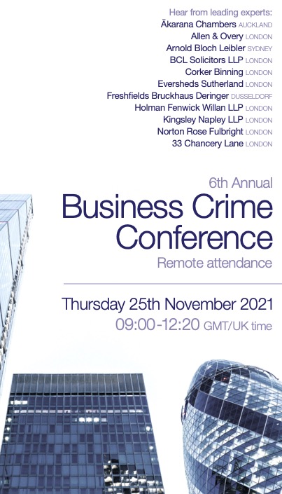 Business Crime lawyer conference