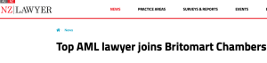 Top AML Lawyer joins Britomart Chambers, Auckland
